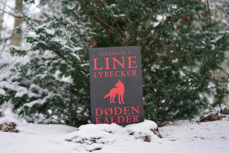 Bogen Ulveblod 1: Døden kalder stående i sne foran snedækket gran